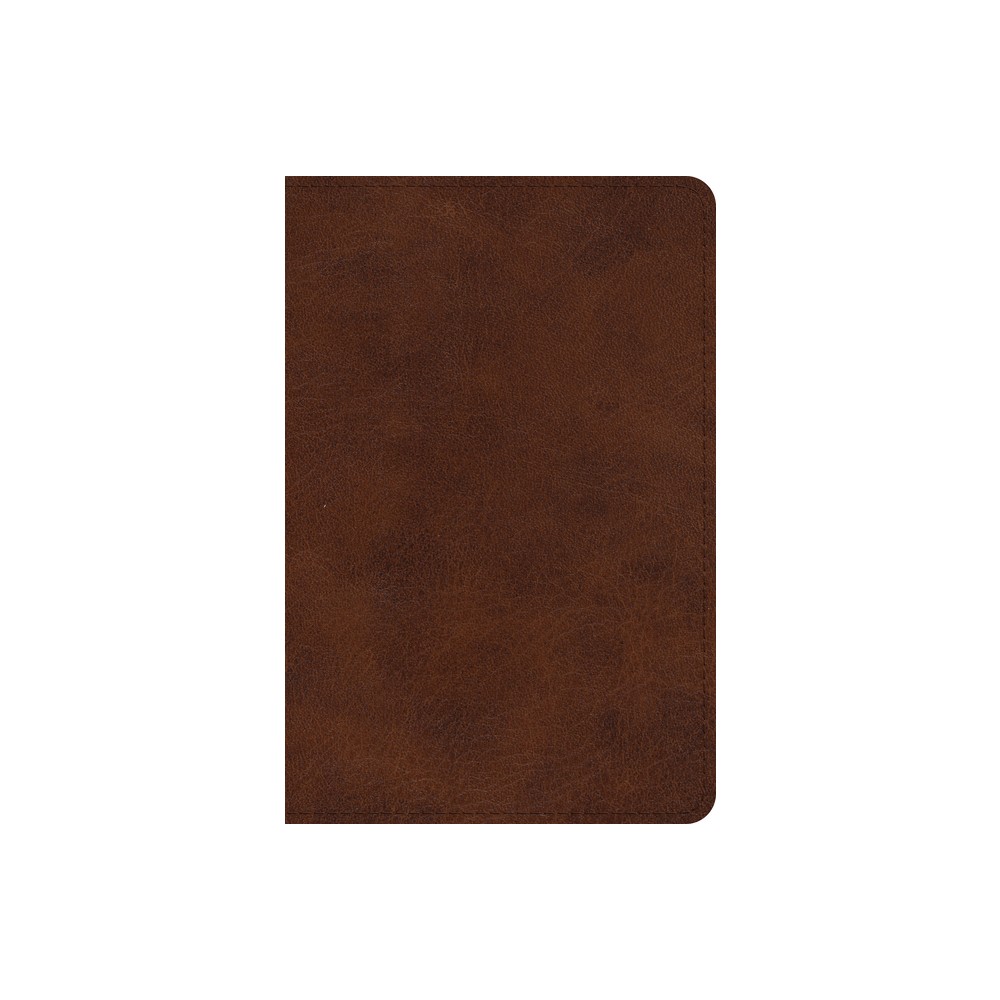 ESV Large Print Bible (Trutone, Deep Brown) - (Leather Bound)