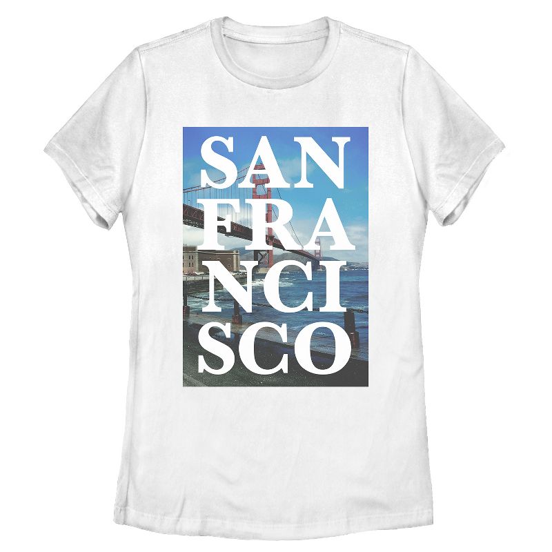 Women's Lost Gods Golden Gate Bridge San Francisco T-Shirt, 1 of 5