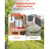 VEVOR 0.44 Gal/1.65L Fruit Wine Press, 2 Stainless Steel Barrels, Manual Juice Maker, Cider Apple Grape Tincture Honey Olive Oil Making Press, Red - 3 of 4