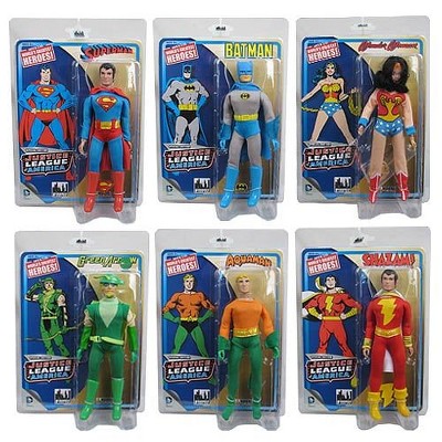 Justice League of America Special Edition 8 Inch Retro Figures: Set of all 6 Figures