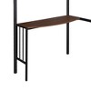Bellemave Twin loft Bed with Desk, Heavy Duty Metal loft Bed with Desk,Ladder and Guardrails, Loft Beds for for Kids Teens , No Noise, Black - 4 of 4