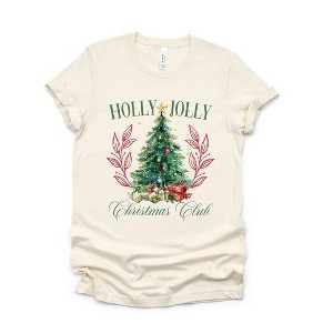 Simply Sage Market Women's Holly Jolly Christmas Club Short Sleeve Graphic Tee - 1 of 4