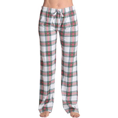 Womens Buffalo Plaid Pajama Pants Sleepwear,Drawstring Elastic Waisted  Pajamas Bottoms Comfy Loungewear Sweatpants with Pockets,Cotton Jersey pj