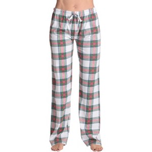 Just Love Womens Buffalo Plaid Knit Jersey Pajama Pants Buffalo Check Cotton PJs - 1 of 3