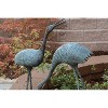 SPI Home Stately Garden Cranes Set of 2 Brass Outdoor Sculptures 36 Inches Tall - 3 of 3