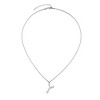 Adornia Silver Plated Mixed Stone Crystal Initial Necklace - 3 of 3
