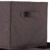 Racxily Set of 6 Foldable Chocolate Fabric Baskets, Brown - 4 of 4