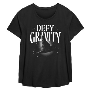 Women's Wicked Defy Gravity Witch Hat T-Shirt - 1 of 3