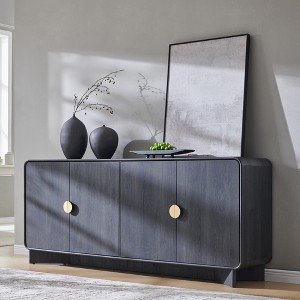 70″ Modern TV Stand, Entertainment Center for TVs Up to 80″, Media Console with Adjustable Shelves & Large Storage - 1 of 4