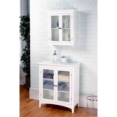 Madison Avenue 2-Door Floor Cabinet White - Elegant Home Fashions