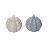 Transpac Mini Dolomite Fall Folk Pumpkins Set of 6 Decorative Ceramic Sculptures for Autumn Tabletop Decor and Gifts - 3 of 3