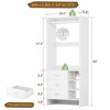 Aheaplus 30'' Freestanding Closet Organizer with Hanging Rods and Drawers, Closet System with Storage Shelves - 3 of 4