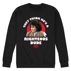 Men's - Ferris Bueller's Day Off - Righteous Dude Graphic Fleece Sweatshirt - 1 of 4