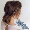 Unique Bargains Frosted Flowers Hair Clips for Christmas 3.35"x1.97"x1.57" 1 Pc - 2 of 4