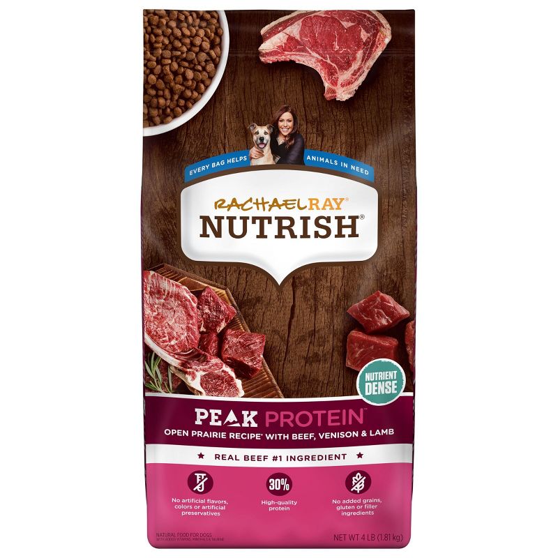 Rachael Ray Nutrish Peak Grain Free Open Range Recipe with Beef, Venison & Lamb Dry Dog Food, 1 of 7