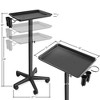Saloniture Premium Aluminum Instrument Tray -  Hair Stylist Trolley with Accessory Caddy - Black - image 4 of 4