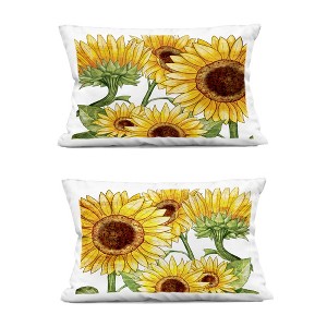 Stupell Industries Warm Blossoms Yellow Sunflowers 2pc Indoor