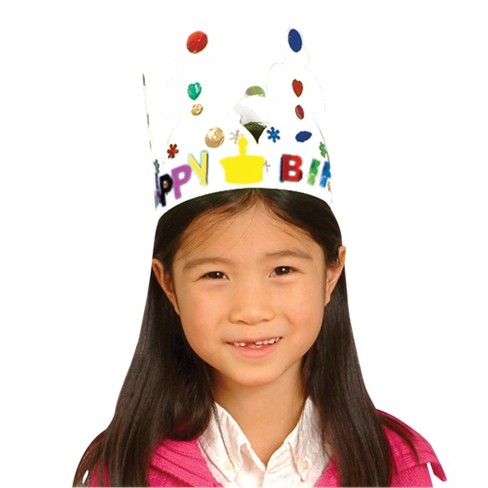 Hygloss Products Paper Crowns for Kids to Decorate, 24 per Pack, Bright  Color Crown for Birthdays Parties and Events Red, Yellow, Blue, Green