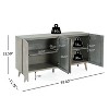 Christopher Knight Home Beryl Contemporary Sideboard with Adjustable Shelves and 4 Doors - 3 of 4