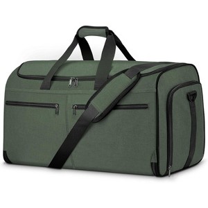 2-in-1 Convertible Carry On Garment Duffle Bag, Hanging Suitcase with Shoe Compartment - 1 of 4