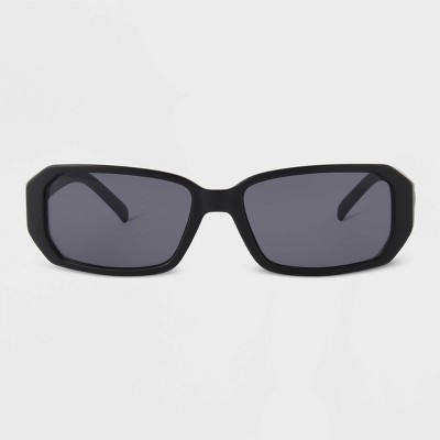 Men's Lifestyle Rubberized Rectangle Sunglasses With Polarized Lenses - All  In Motion™ Black : Target