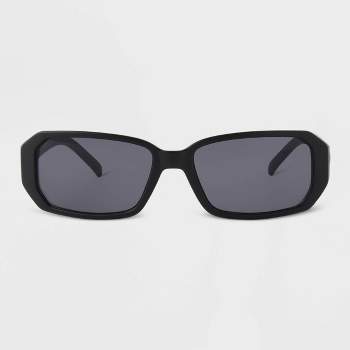 Men's Lifestyle Rubberized Rectangle Sunglasses With Polarized