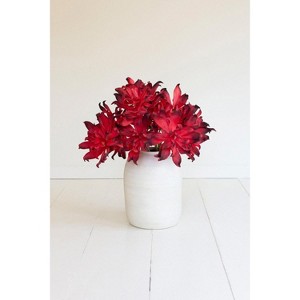 Botanica Stem Spray – 30"L Bendable EVA Foam Floral Accent in Red, Set of 6 by Kalalou - 1 of 3