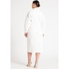 ELOQUII Women's Plus Size Oversized Denim Midi Dress - 3 of 4