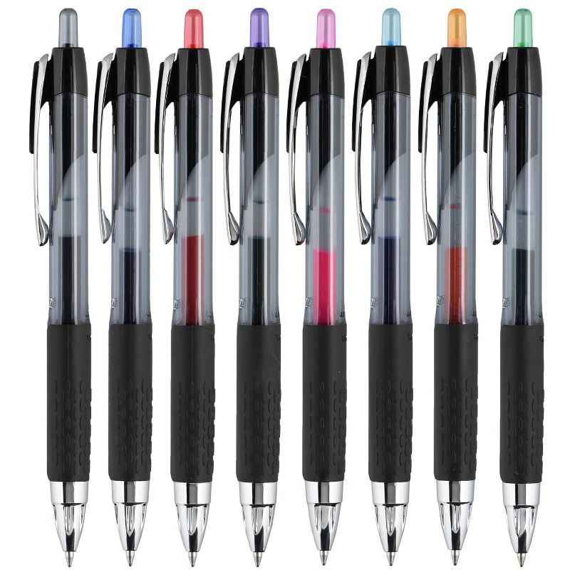 uni-ball 207 Retractable Gel Pens, 0.7 mm Medium Tip, Assorted Colors, Set of 8, 4 of 6