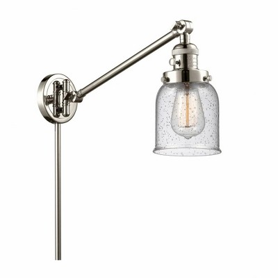 Bell - 1 Light Swing Arm Wall Sconce In Industrial Style-25 Inches Tall and 8 Inches Wide