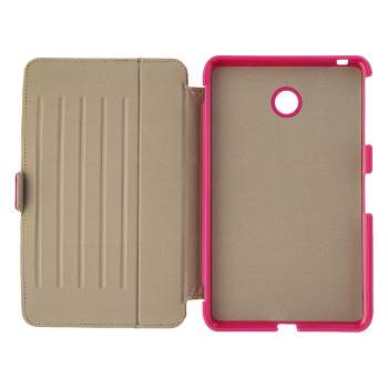 Verizon Folio Case with Screen Protector and Stylus Pen for Ellipse 8 - Pink