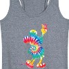 Women's - Disney - Mickey Silhouette Peace Tie Dye Graphic Racerback Tank - 2 of 4