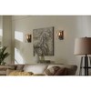 Progress Lighting Briarwood 1-Light Wall Sconce, Antique Bronze, X-Brace Design, Faux Wood Frame - 4 of 4