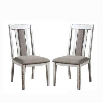 2pk Redmond Weathered Side Chairs Weathered White/Warm Gray - HOMES: Inside + Out