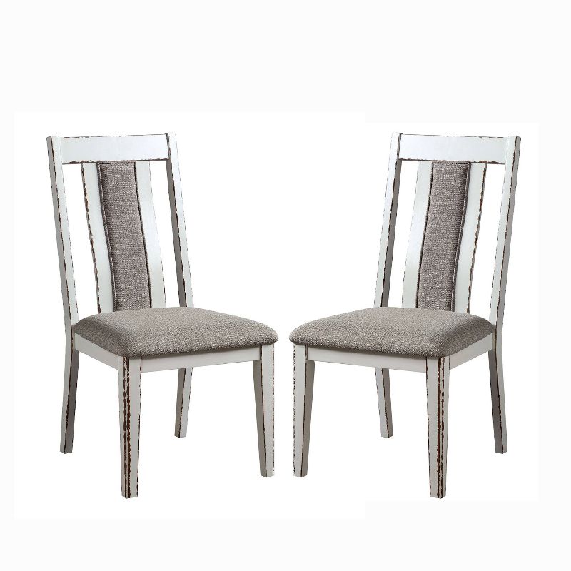 2pk Redmond Weathered Side Chairs Weathered White/Warm Gray - HOMES: Inside + Out, 1 of 5