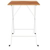 vidaXL Bistro Table Brown, Black Solid Acacia Wood, Steel Medium - 3 of 4