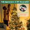 Yescom Christmas Tree Artificial with Lights, Xmas Tree, Foldable Hinged, Party Holiday Office Home Decoration - 4 of 4