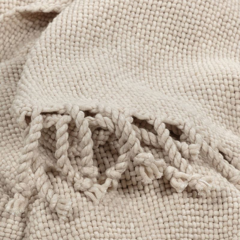 Basketweave Heathered Throw Blanket - Threshold™, 5 of 9