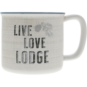 Pavilion Gift Company - Live Love Lodge - 17 oz Mug - Drinkware - 1 of 4