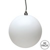 Vickerman White Ball Ornament - 2 of 3