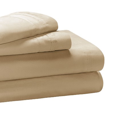 Luxury Egyptian Quality Cotton 650 Thread Count Solid Deep Pocket Sheet Set by Blue Nile Mills