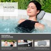 Bestway SaluSpa Aruba AirJet Inflatable Hot Tub with 110 Soothing Jets, Gray + Bestway Spa Seat (2 Pack)  + Bestway Headrest Pillows (2 Pack) - 4 of 4