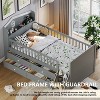 KWPZQEB Twin Bed Frames for Kids, Wooden Bed Frame with Guardrail, Ladder and 4 Drawers, Wood Headboard with Storage Shelves, Easy Assembly - 4 of 4