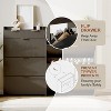3 Flip Drawers Hidden Wood Shoe Cabinet,Freestanding Shoe Storage Cabinet with 2 Drawers - 2 of 4
