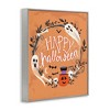 Stupell Industries Happy Haunts Halloween Wreath Framed Giclee Art - 2 of 4