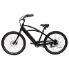 GOTRAX Adult Shoreline 27.5" Step Over Electric Cruiser Bike - Black - 3 of 4