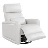 Manual Reclinder, 360° Swivel Sofa Rocker, Faux Leather Single Sofa, Modern Wingback Recliner, with Ergonomic Backrest, for Living Room - 2 of 4