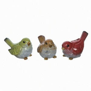 Transpac Large Resin Birdy Set of 3 Spring Home Decorations - 1 of 1