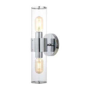 15.5" 2-Light Quinn Mid-Century Modern Iron/Acrylic LED Sconce - JONATHAN Y - 1 of 4