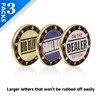 GSE Metal Texas Hold'em Poker Dealer, Small Blind, Big Blind Dealer Puck Buttons (Set of 3) - 3 of 4